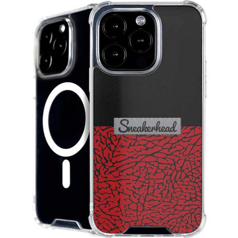 Elephant Print Red Sneakerhead iPhone 16 Pro MagSafe Case